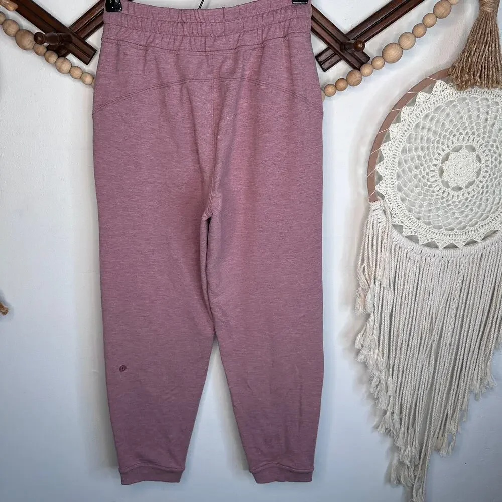 Lululemon At My Leisure Heathered Pink Joggers